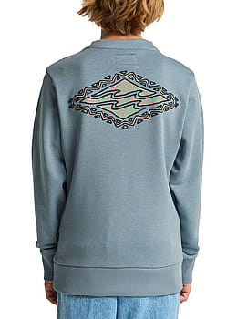 Billabong Boys Foundation Crew Washed Blue
