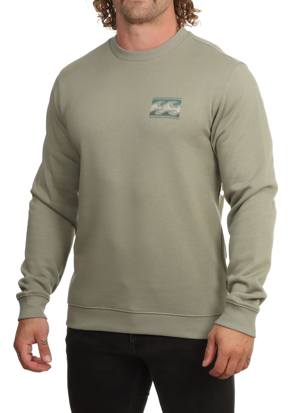 Billabong Foundation Crew Grey Green