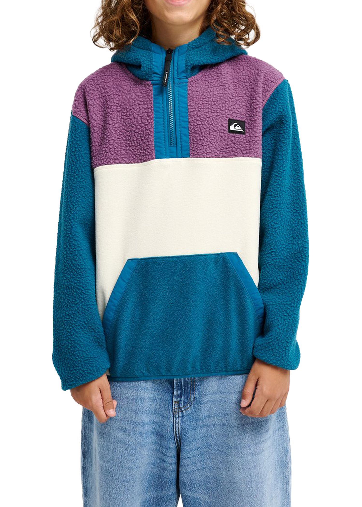 Quiksilver Boys Ocean View Mix Fleece Blue