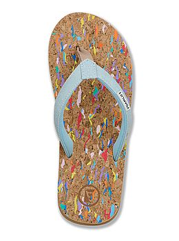 Foamlife Goldie Flip Flops Denim Blue