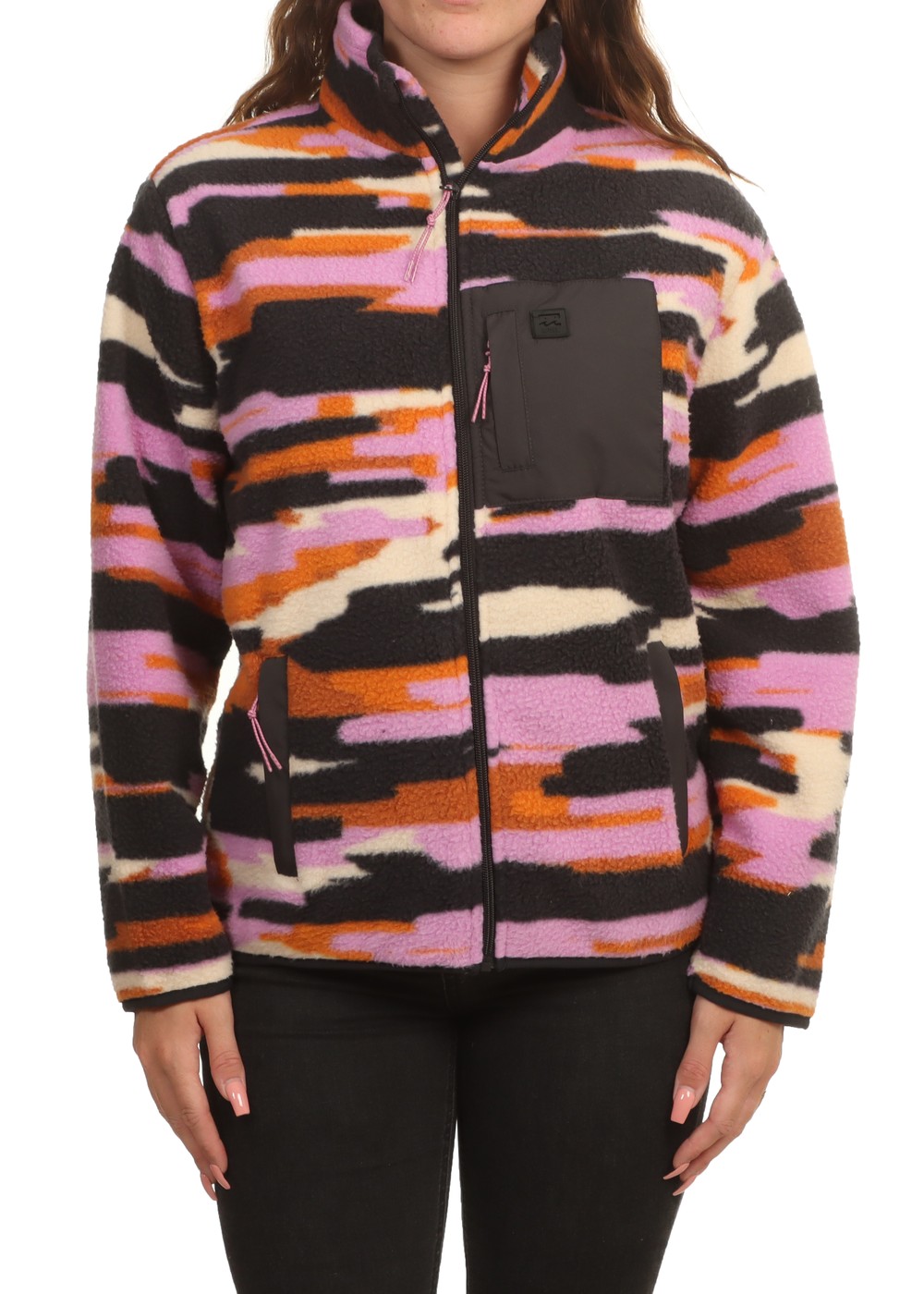 Billabong Switchback Zipped Fleece Multi Black