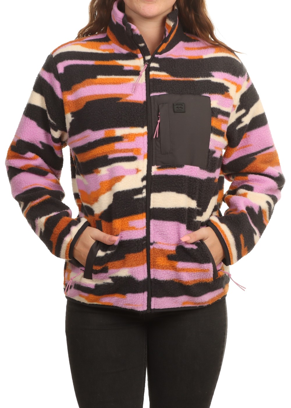Billabong Switchback Zipped Fleece Multi Black