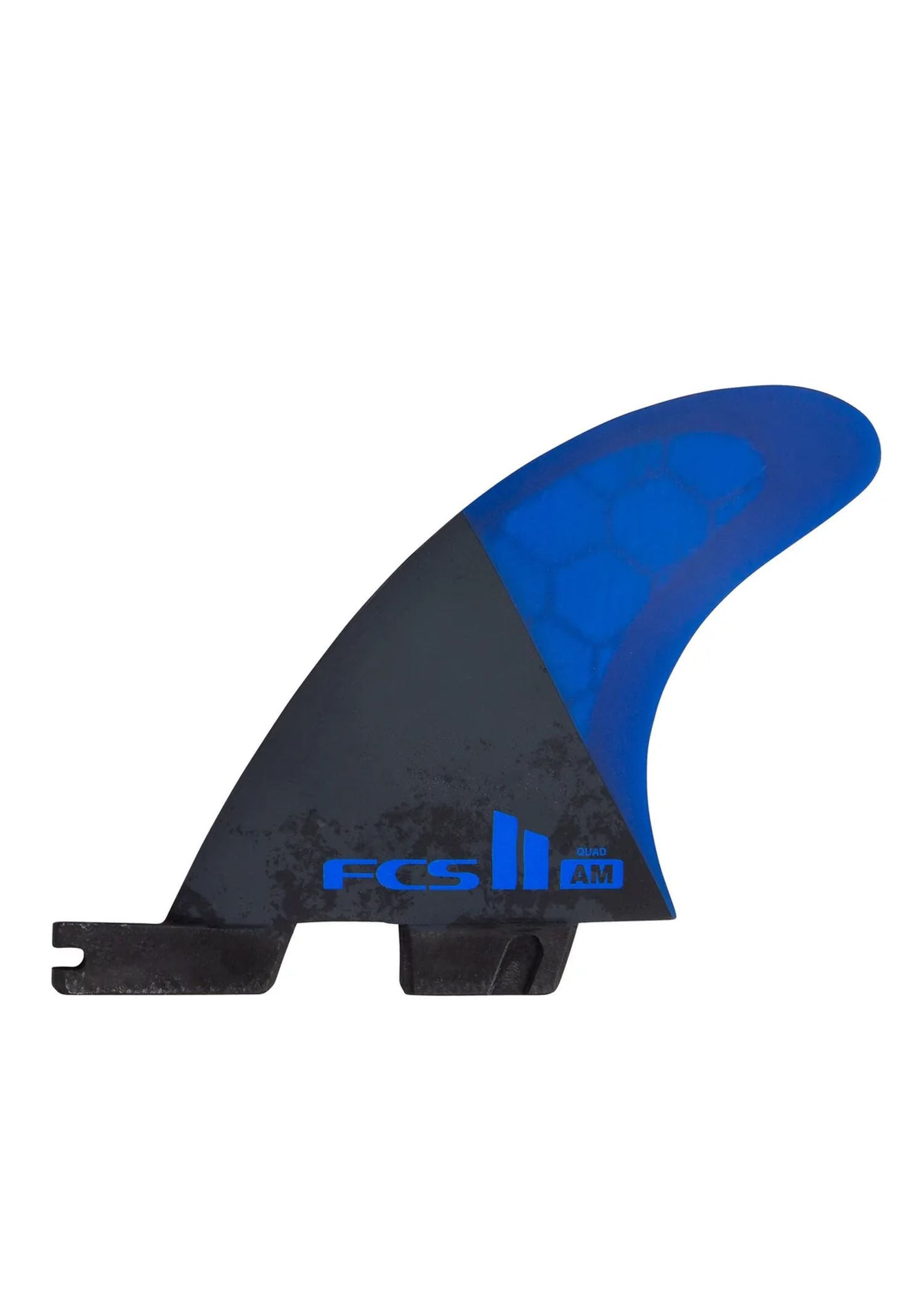 FCS 2 AM PC Medium Quad Rear Surfboard Fins Cobalt