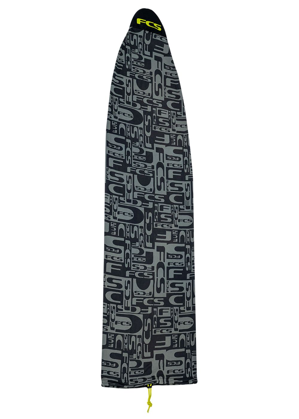 FCS Stretch Surfboard Sock 5ft 6 Coal/Lime
