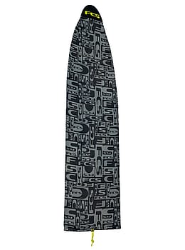 FCS Stretch Surfboard Sock 5ft 9 Coal/Lime