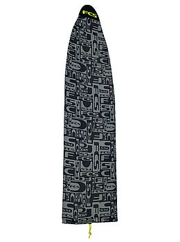 FCS Stretch Surfboard Sock 7ft 6 Coal/Lime