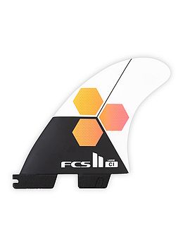 FCS 2 CI PC Large White Tri Surfboard Fins