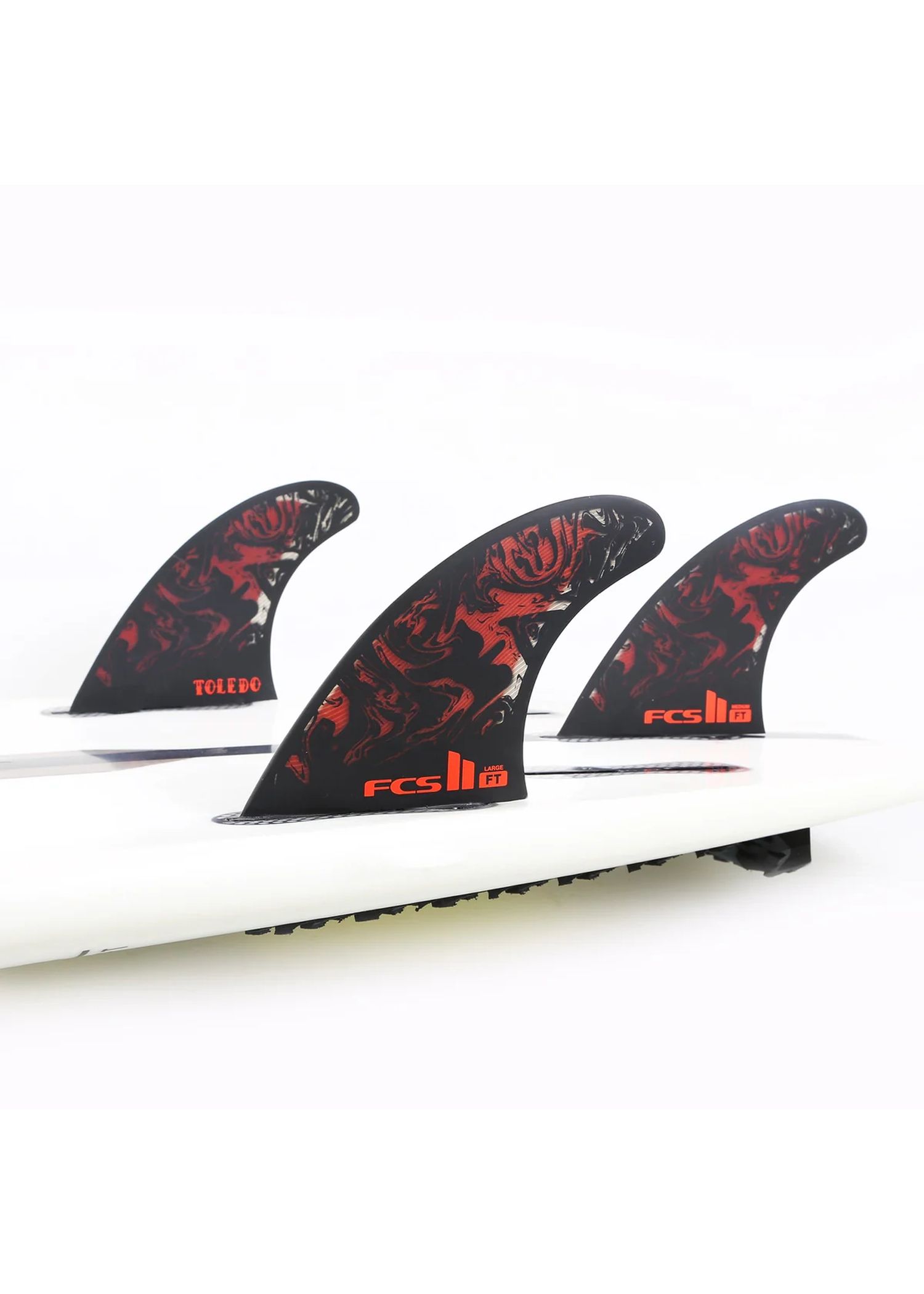 FCS 2 FT Filipe Toledo PC Large Surfboard Fins