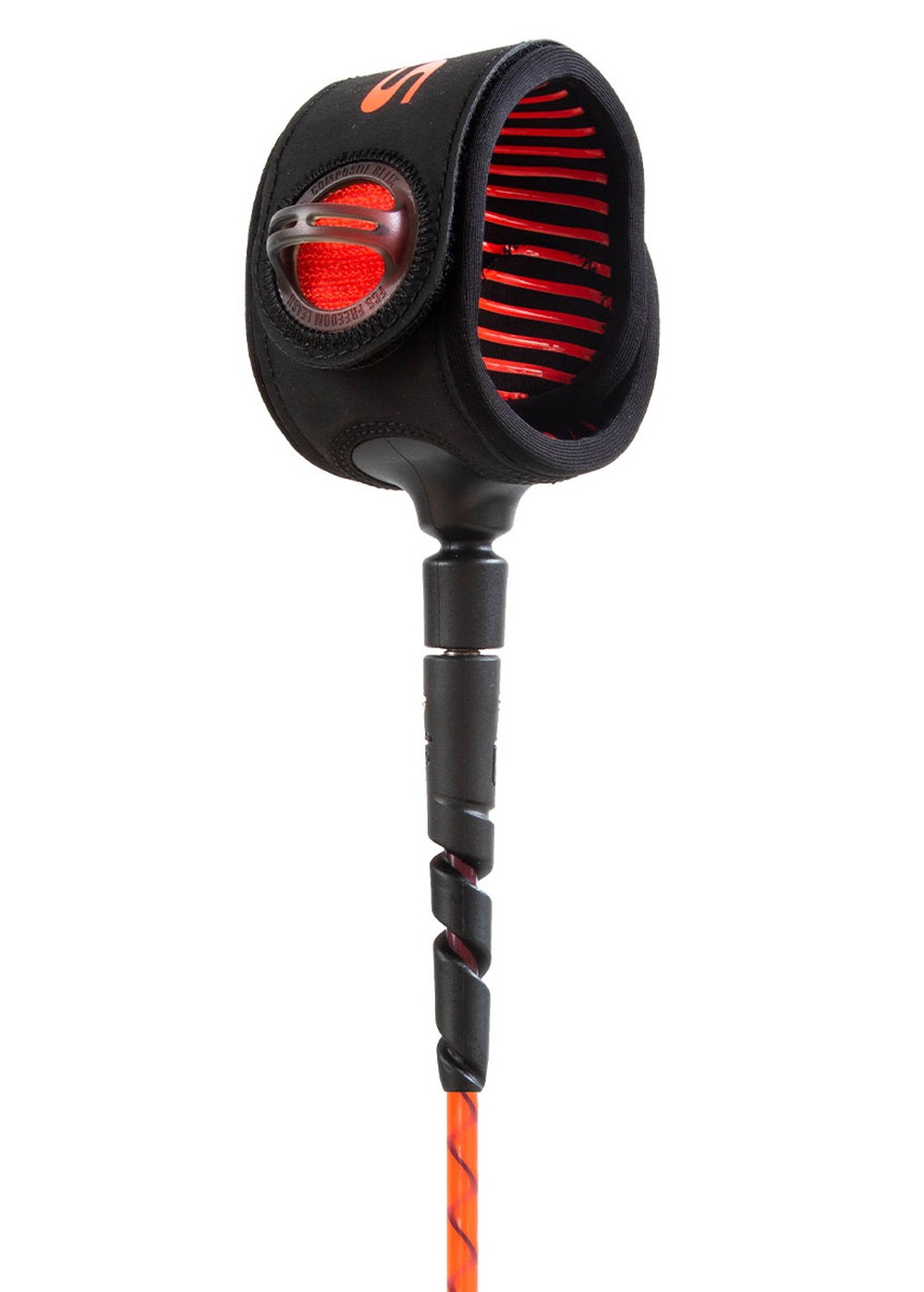 FCS Freedom Helix 6Ft Surfboard Leash Red/Black
