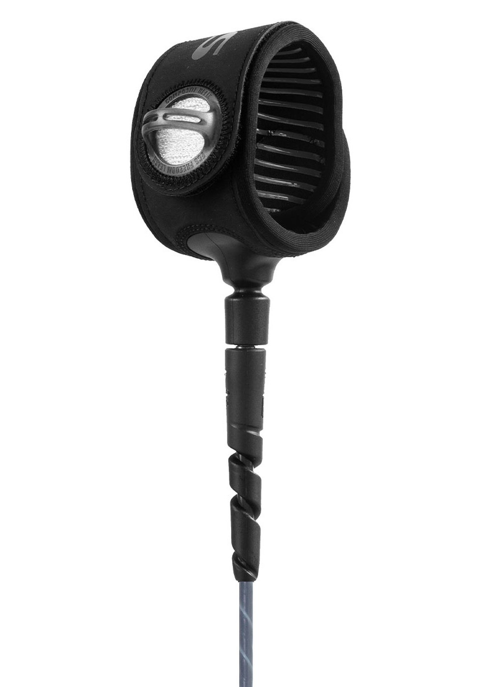 FCS Freedom Helix 6Ft Comp Leash Smoke/White
