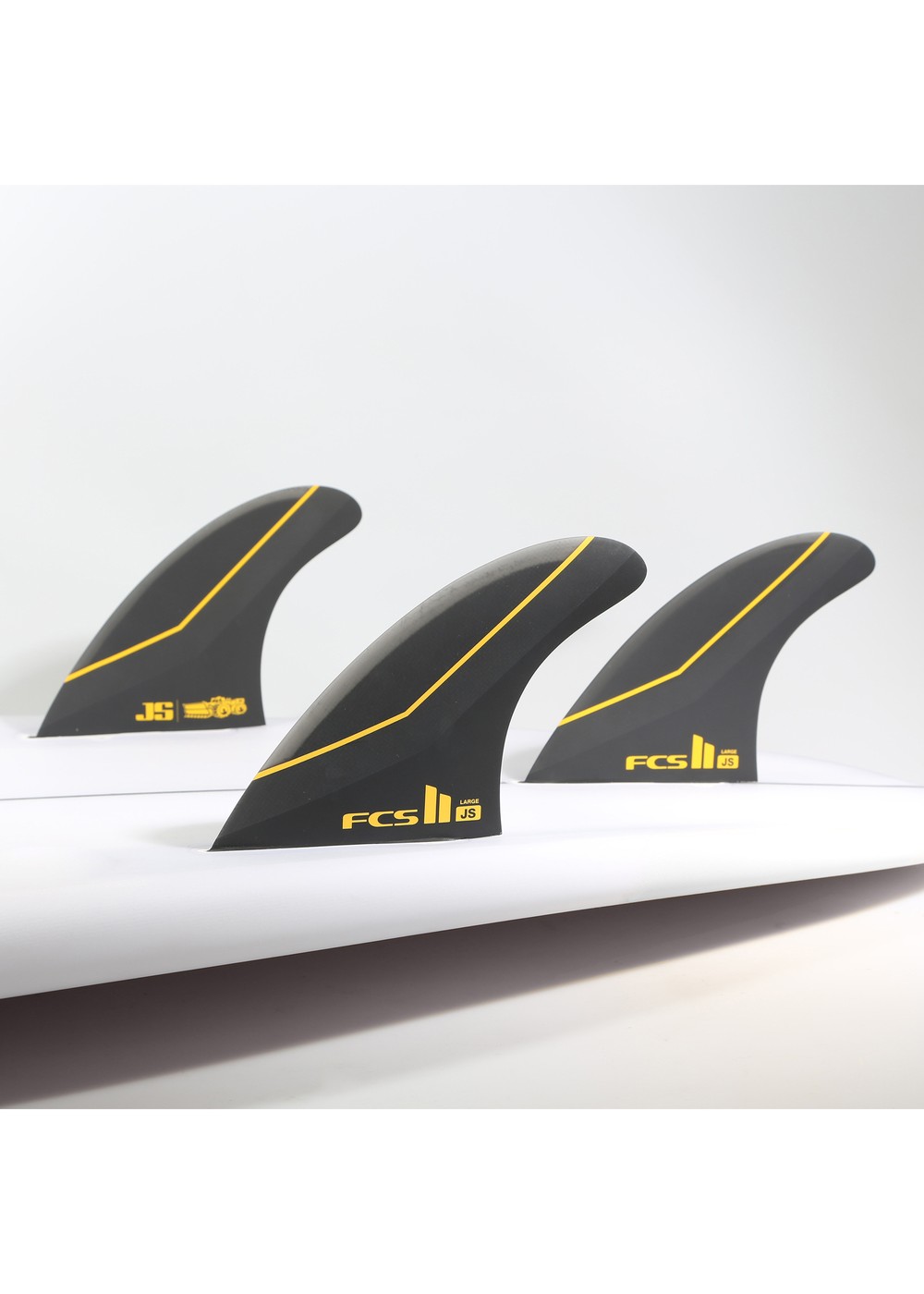 FCS 2 JS PC Carbon Medium Black Surfboard Fins