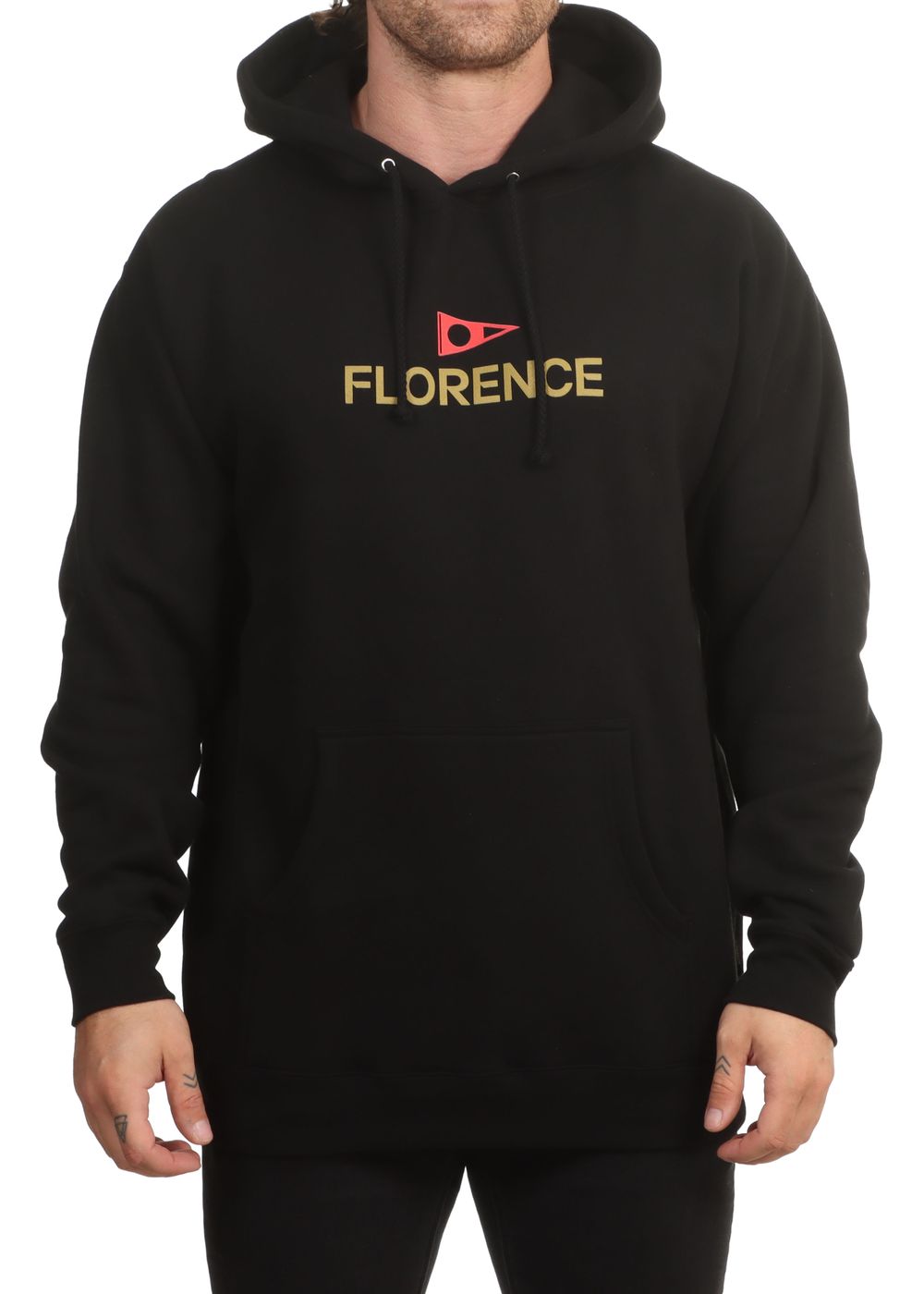 Florence Marine X Logo Hoodie Black