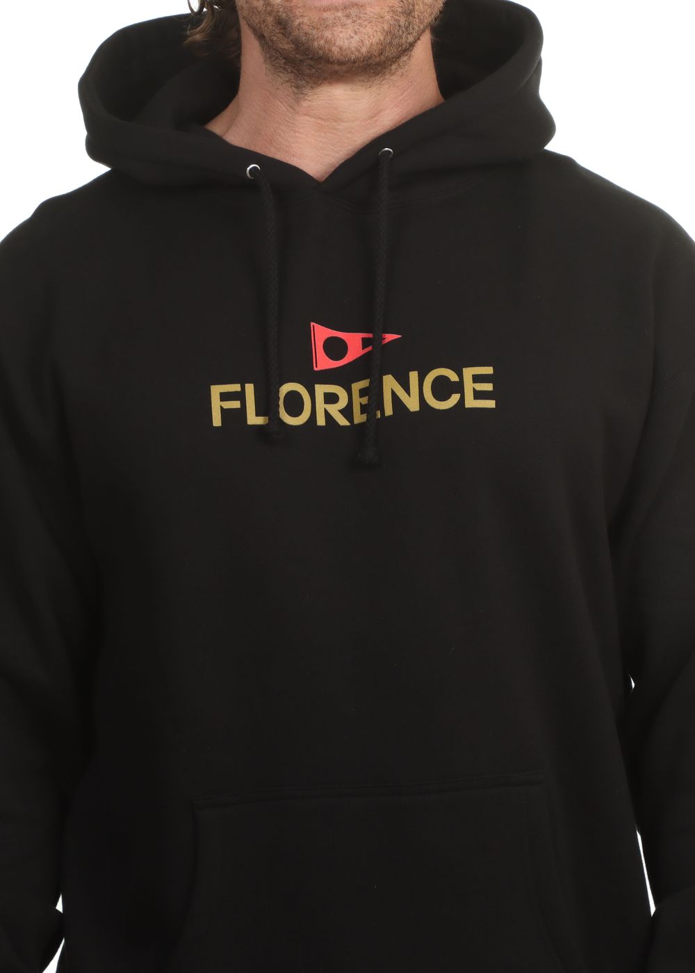 Florence Marine X Logo Hoodie Black