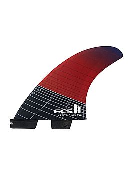 FCS 2 MB PC Carbon Medium Surfboard Fins Red