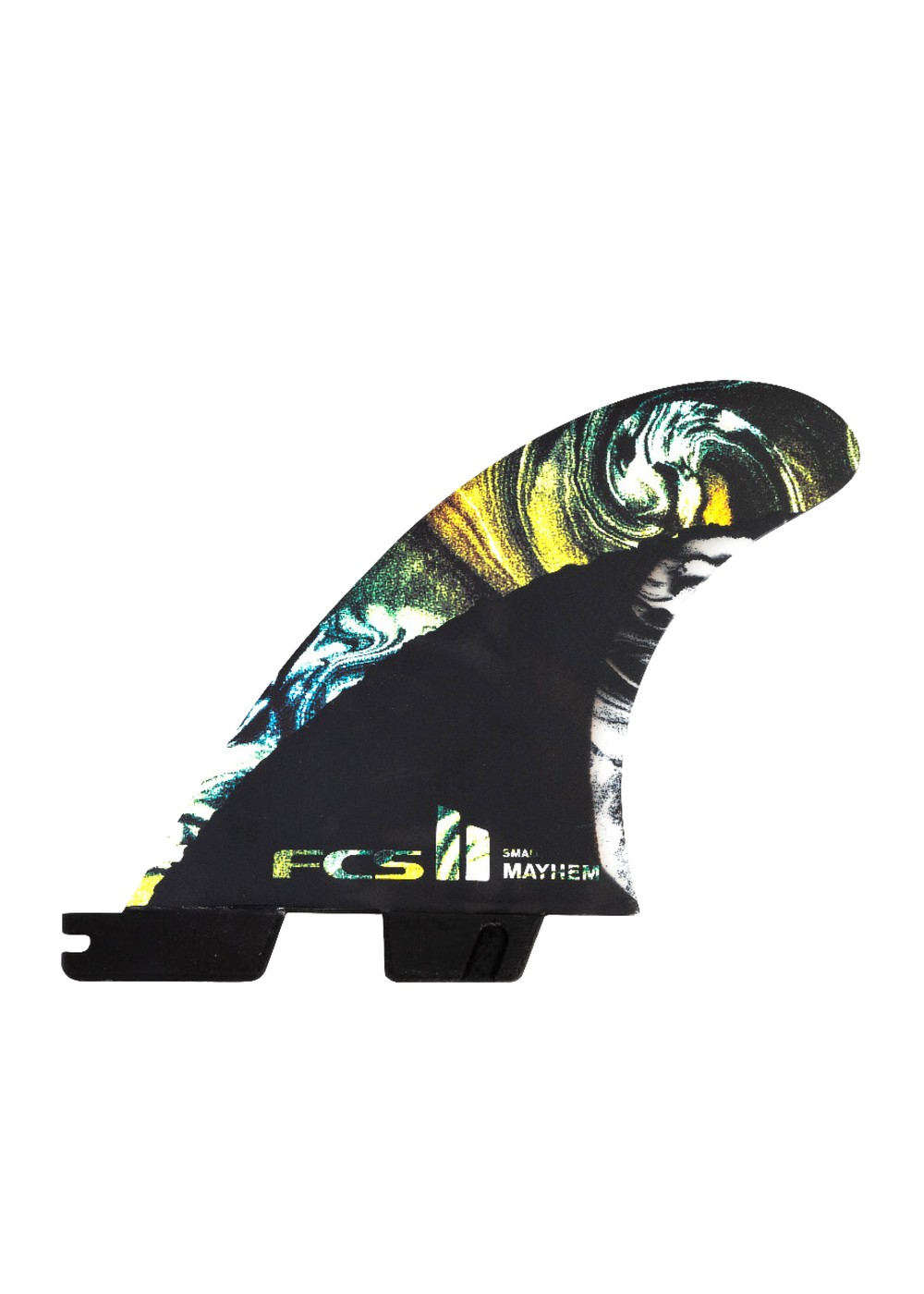 FCS 2 MB PC Carbon Small Tri Surfboard Fins