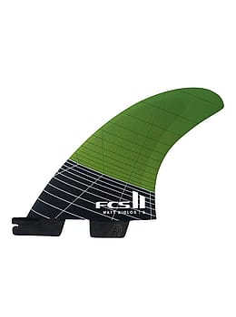 FCS 2 MB PC Carbon Small Surfboard Fins Green
