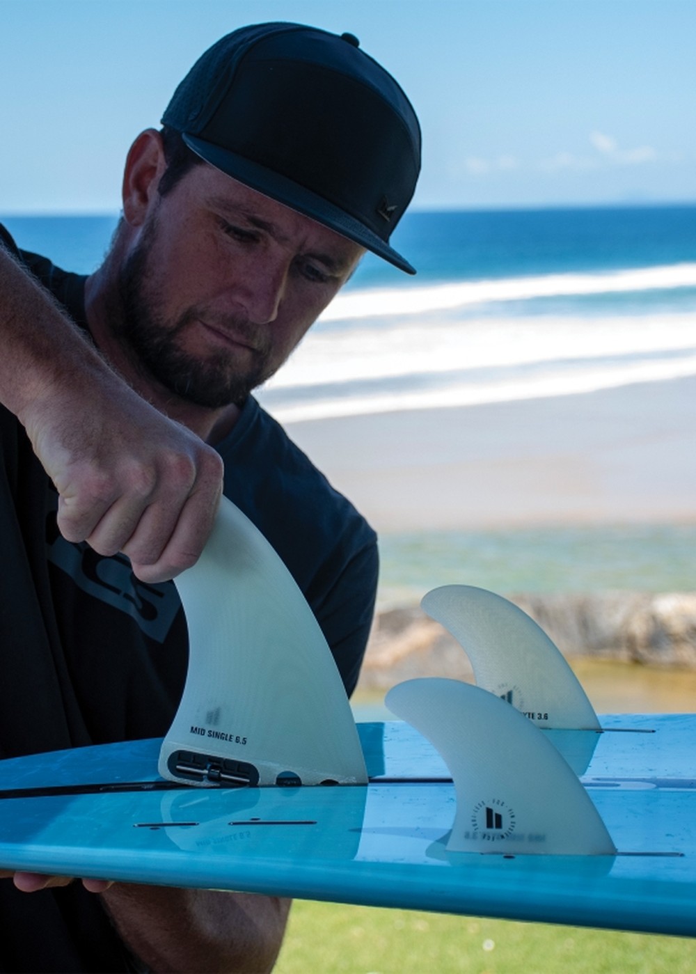 FCS 2 Mid Single Fin PG 6.5 Inch Clear