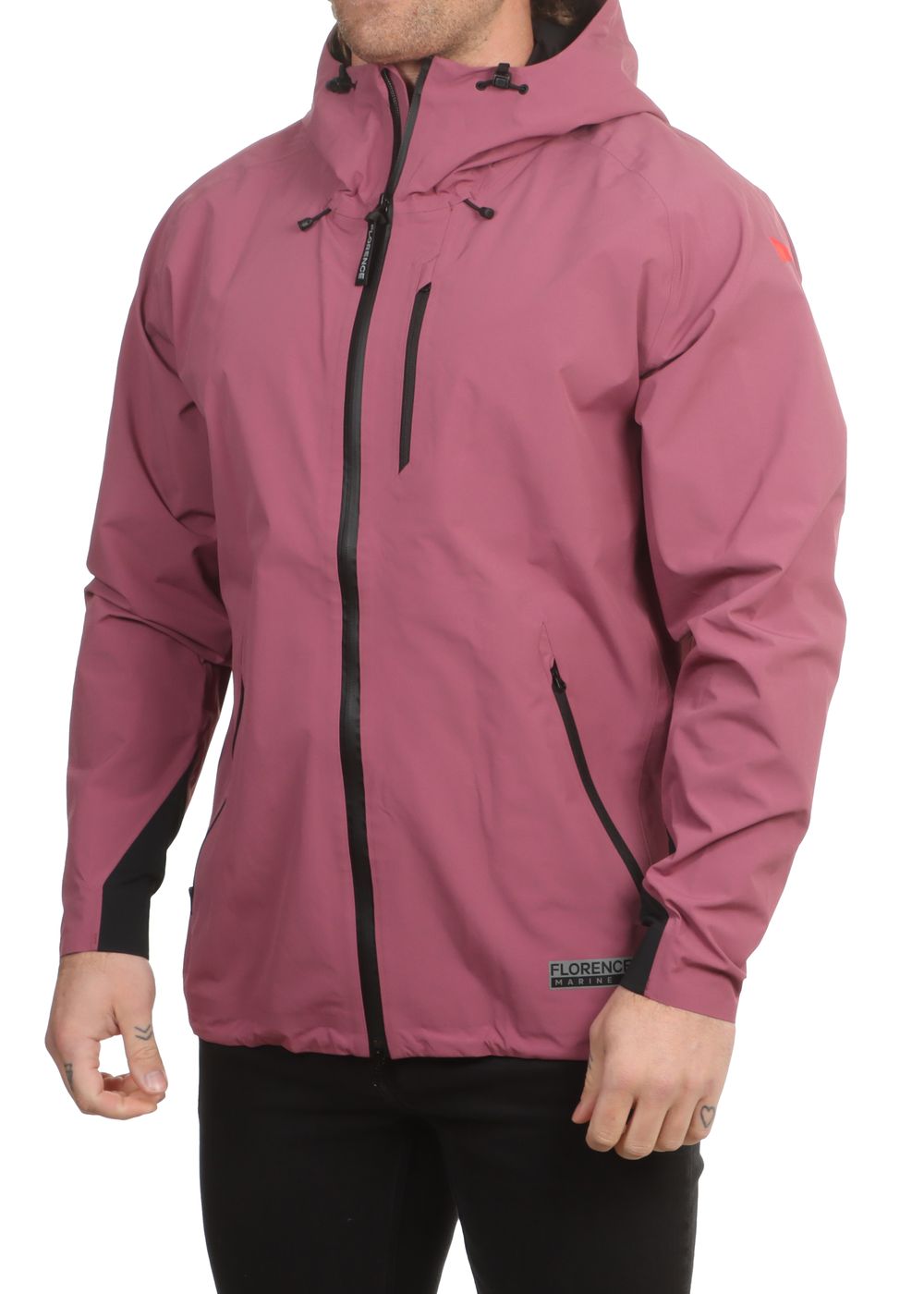 Florence Marine Rain Pro 3 Layer Jacket Maroon