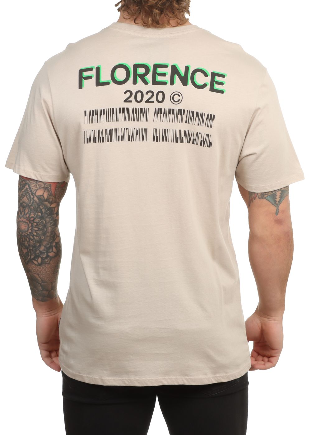 Florence Marine X Petroglyph Organic Tee Tan