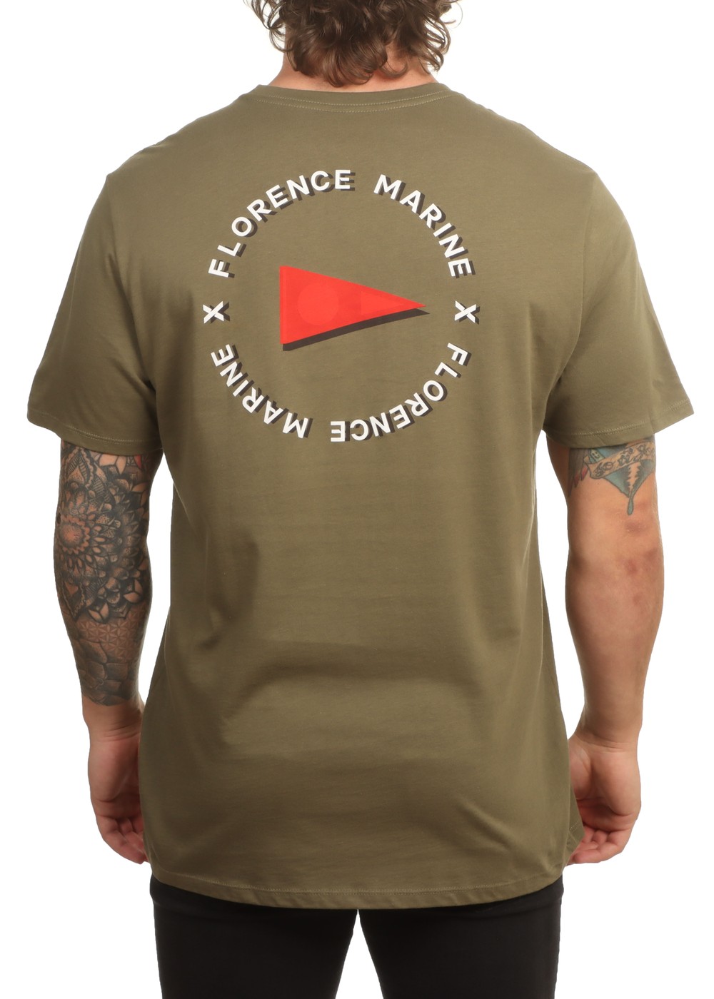 Florence Marine X Masthead Organic Tee Olive