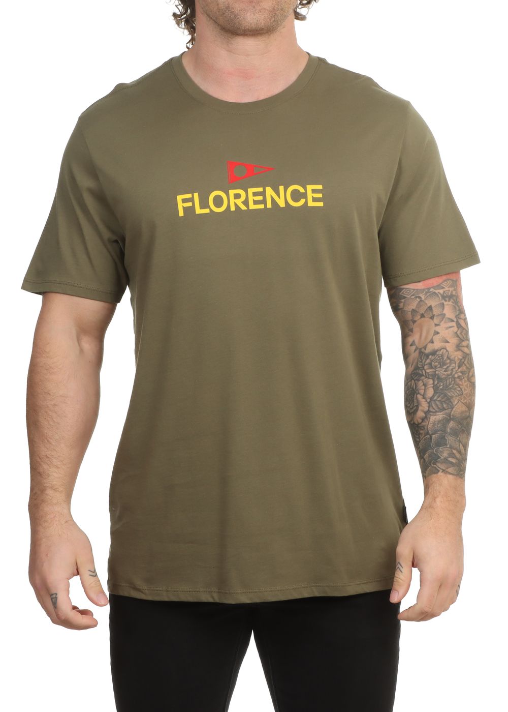 Florence Marine X Logo Tee Burnt Olive