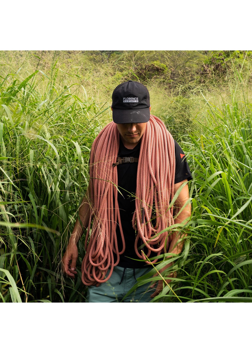 Florence Marine X Unstructured Trucker Cap Black