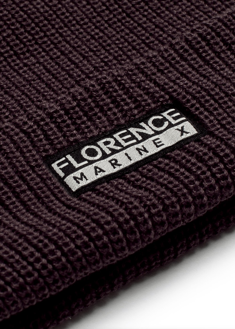 Florence Marine X Knit Beanie Maroon