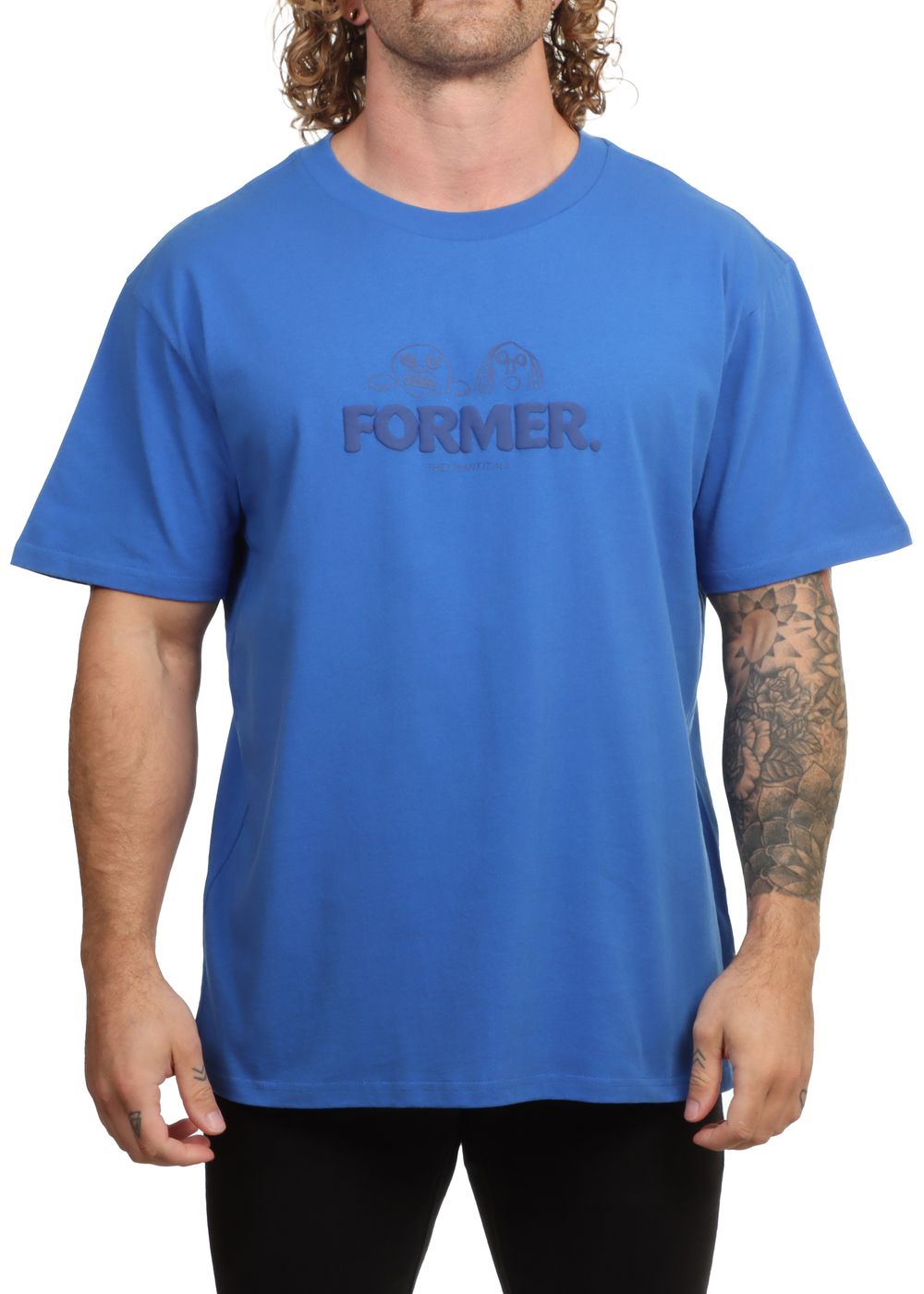 Former Want It All Tee Cobalt