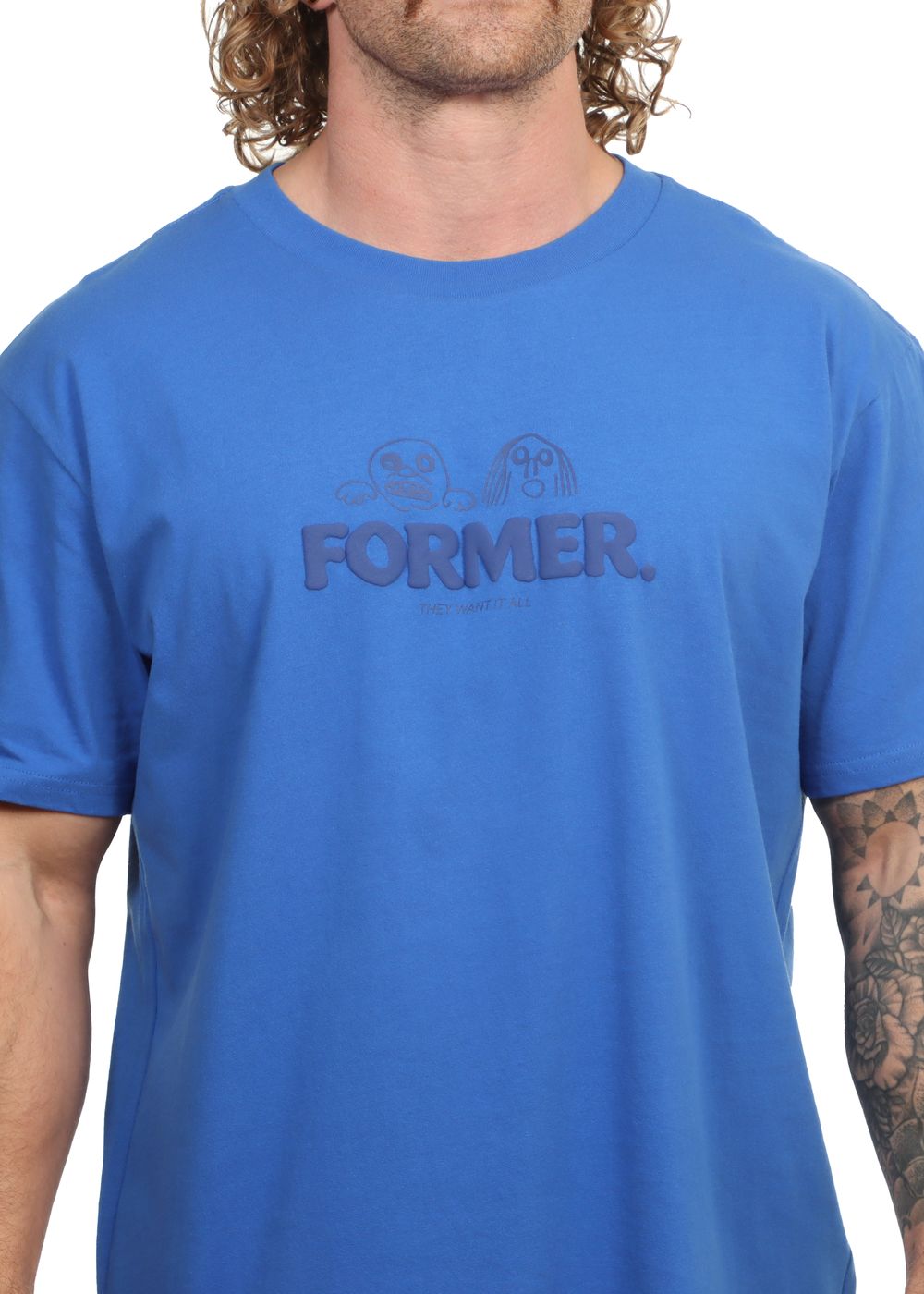 Former Want It All Tee Cobalt