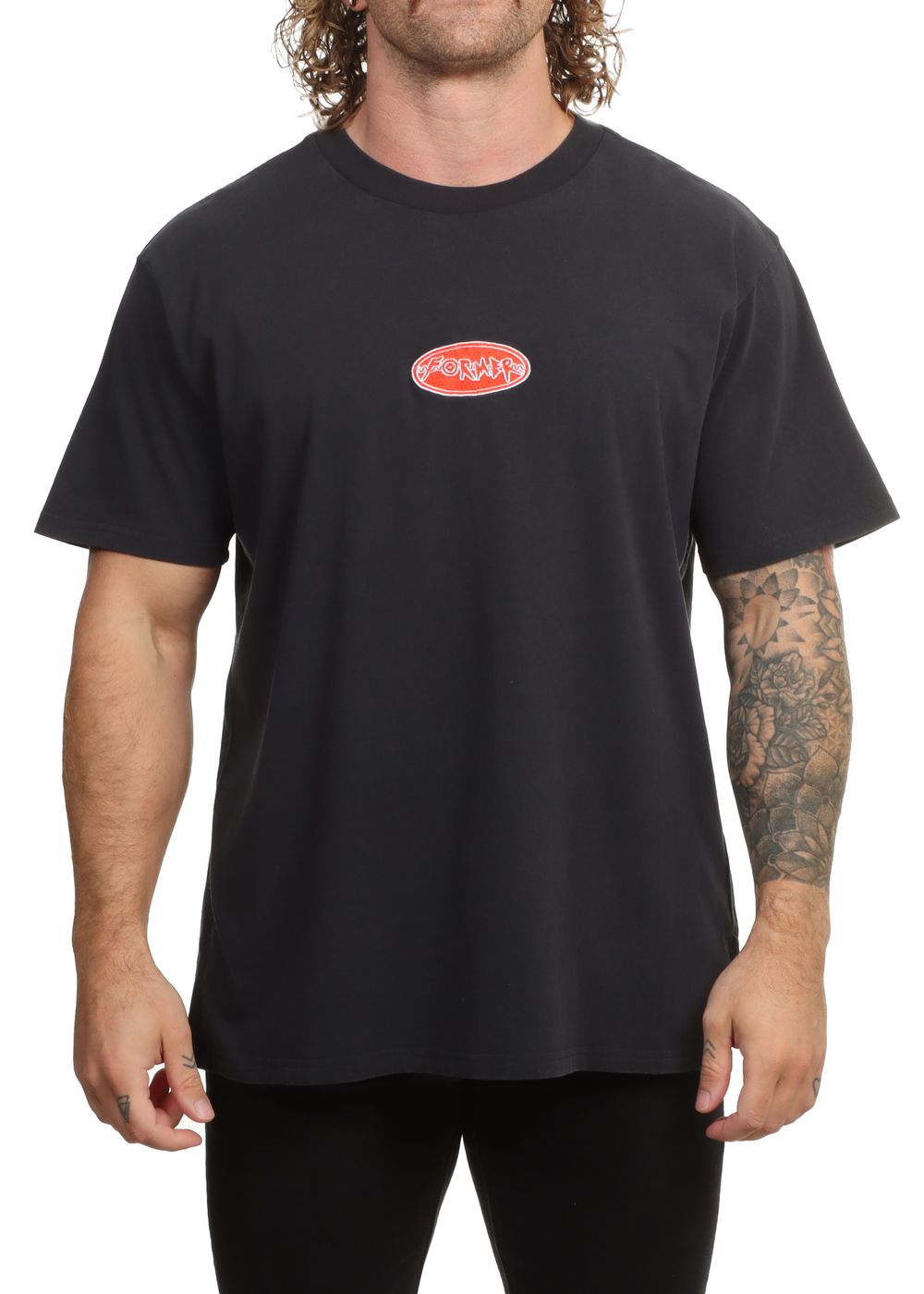 Former Flatline Tee Washed Black