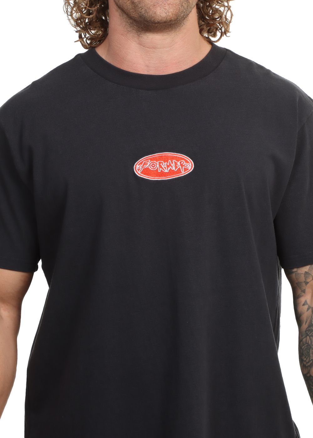 Former Flatline Tee Washed Black