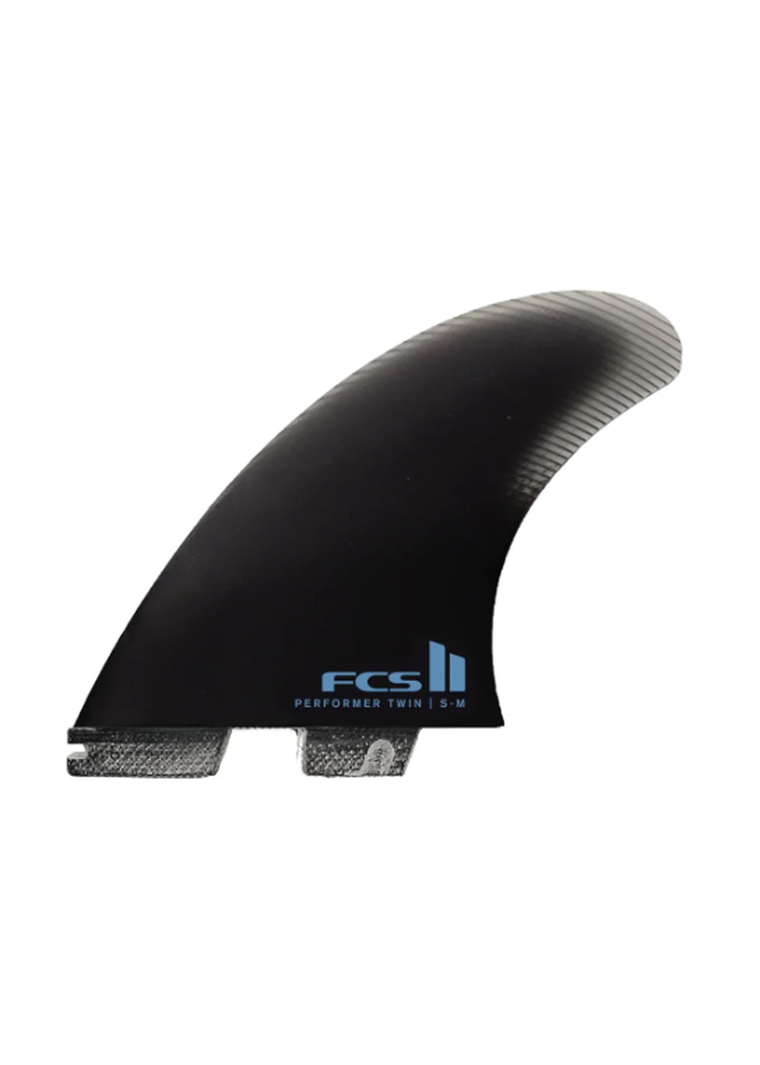 FCS 2 Performer Twin+1 PG S-M Surfboard Fins Black