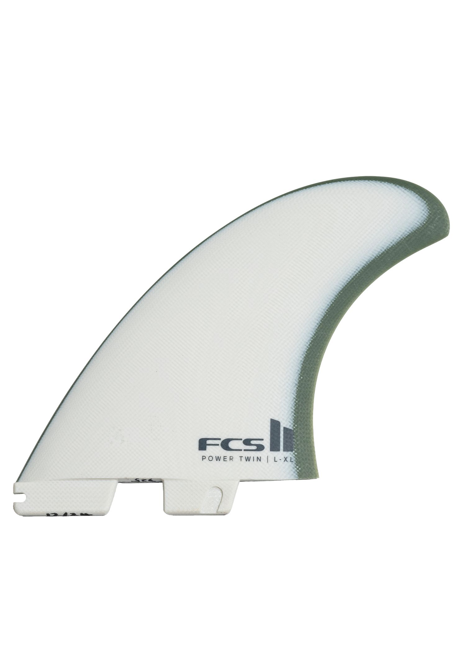 FCS 2 Power Twin+1 PG S-M Surf Fins Natural/Alpine