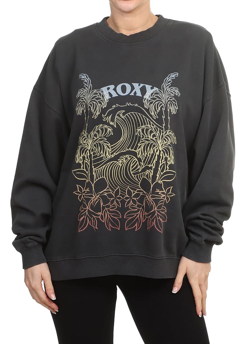 Variations Of Roxy Roxy Lineup Oversized Crew Phantom