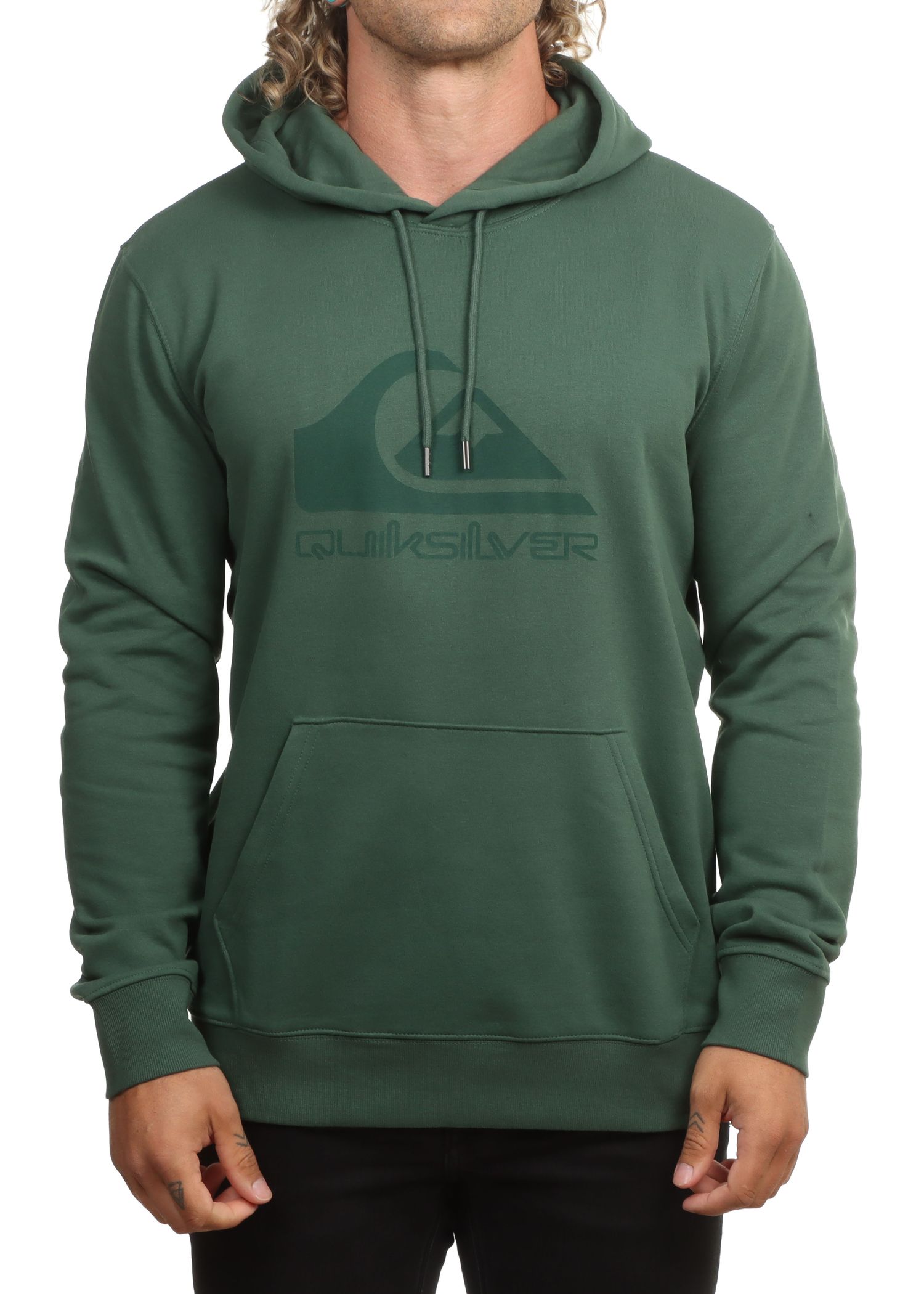 Quiksilver Comp Logo Hoodie Forest