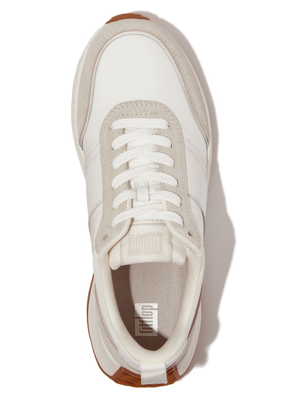 FitFlop F Mode Flow Flatform Trainers White
