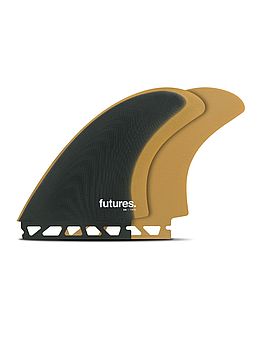 Futures EN Fibreglass Surf Twin Fins Slate Ochre