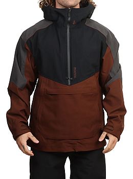 Volcom Brighton Pullover Snow Jacket Brown
