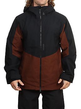 Volcom Brighton Full Zip Snow Jacket Brown