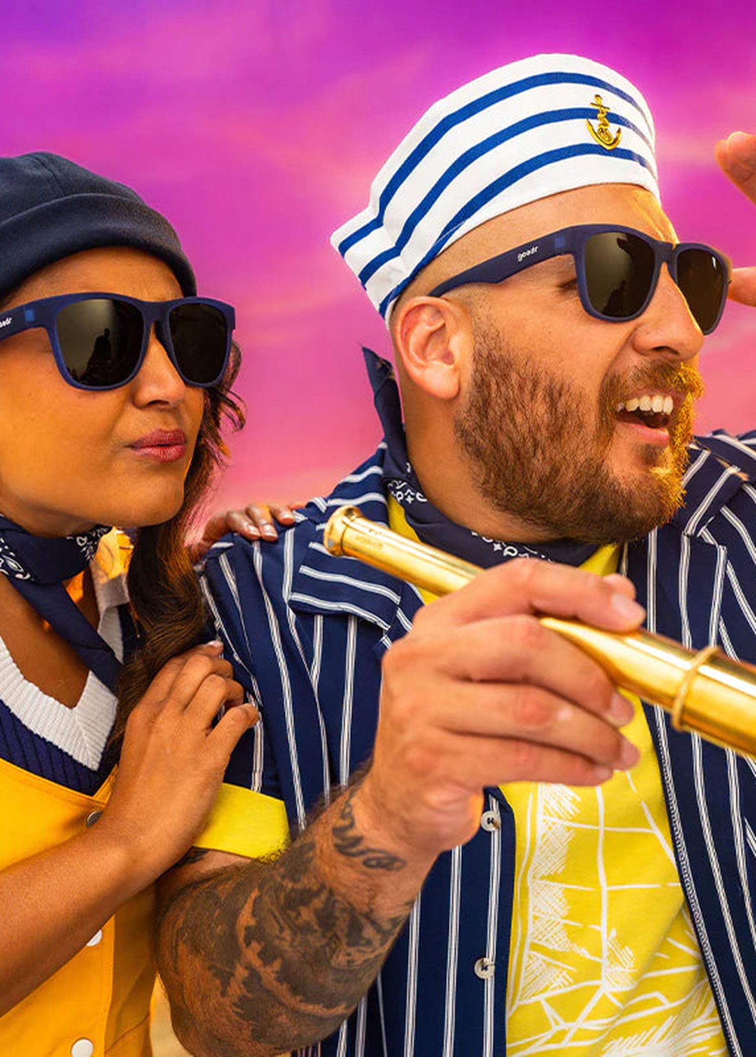 Goodr BFG Electric Beluga Boogaloo Sunglasses Navy