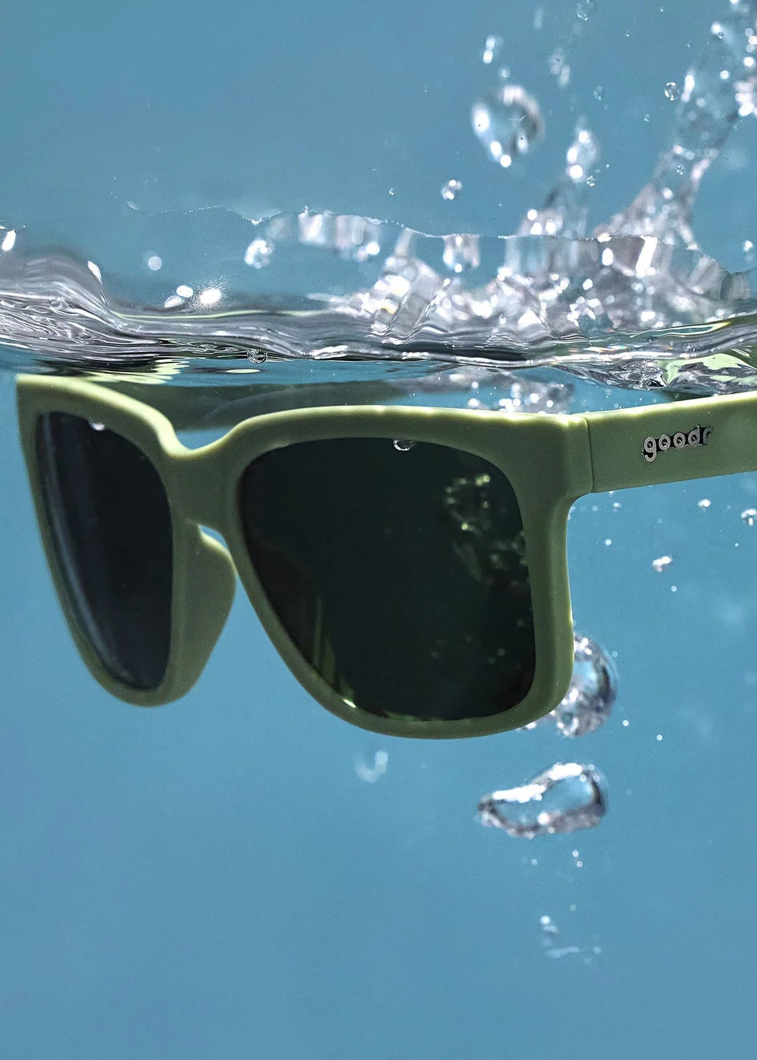 Goodr Tidal G Lazy River Royalty Sunglasses Green