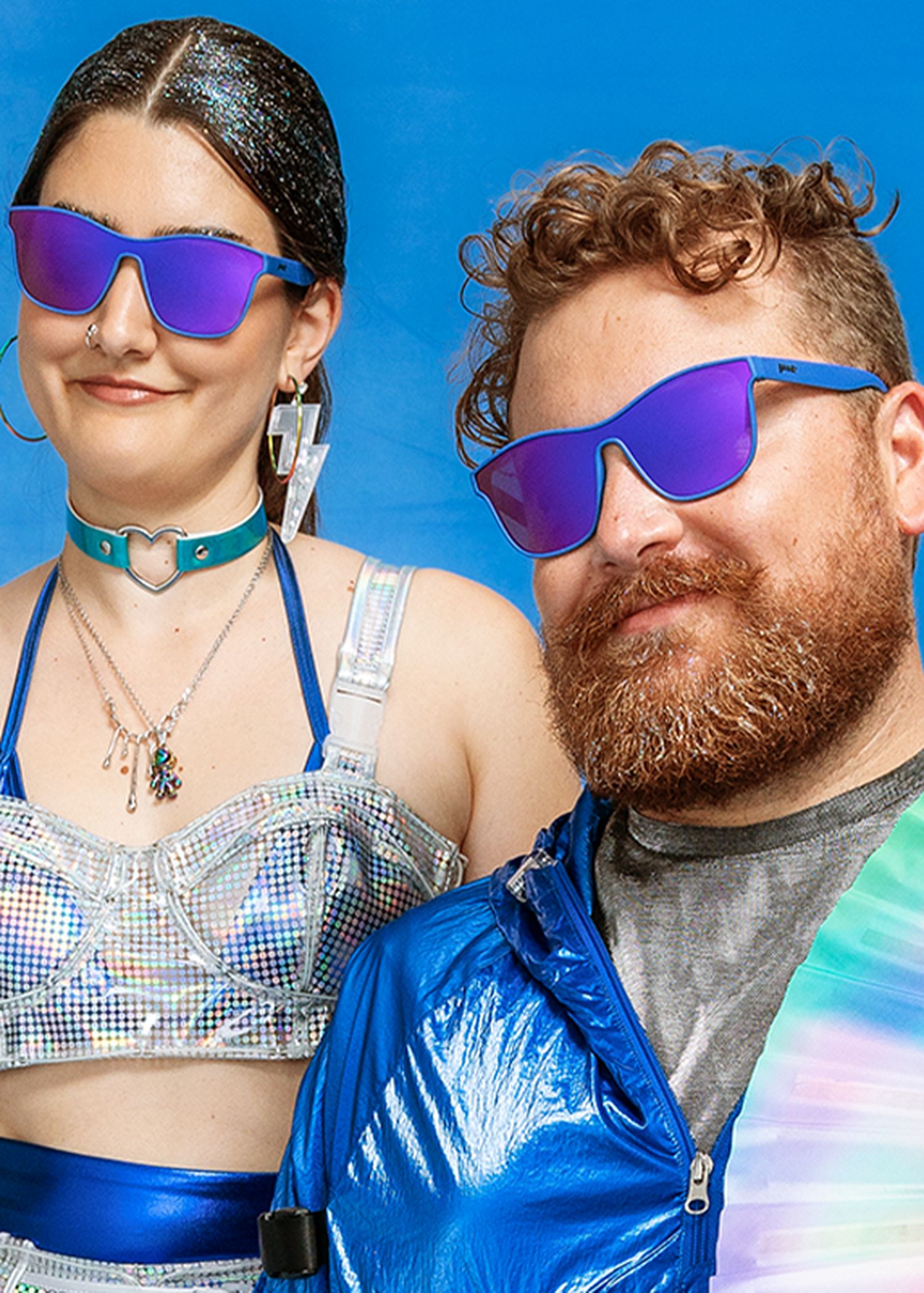 Goodr VRG Best Dystopia Ever Sunglasses Blue