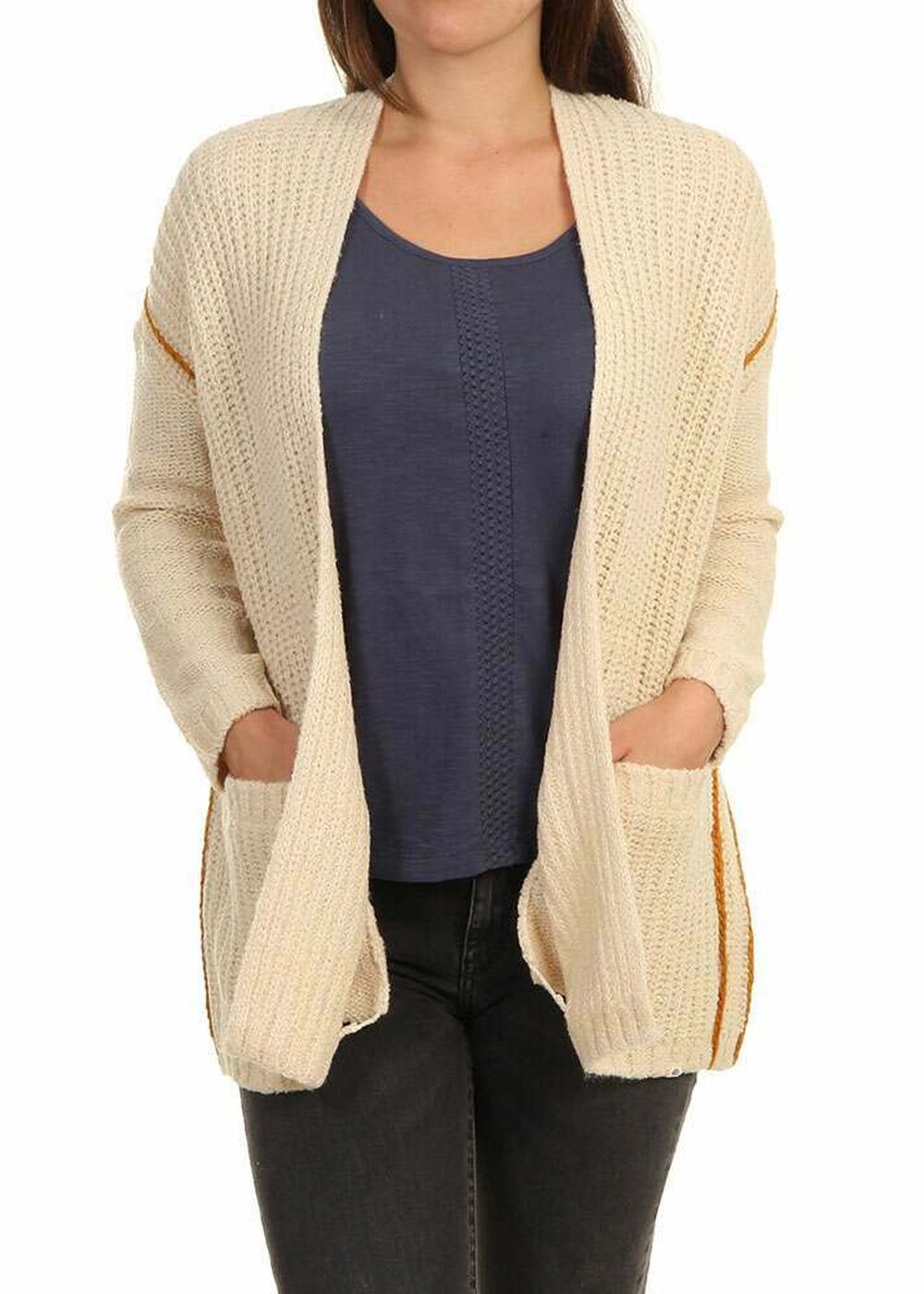 Ripcurl Nootka Cardigan Ecru Marle