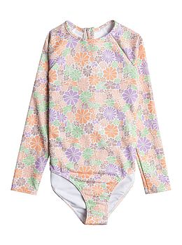Roxy Girls All About Sol Surfsuit White