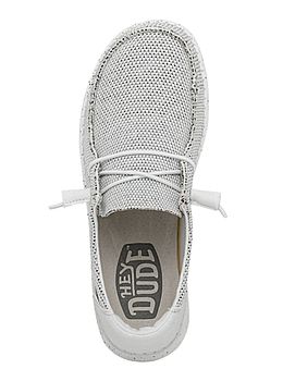 Hey Dude Wendy Sox Shoes Stone White