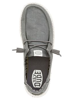 Hey Dude Wendy Canvas Shoes Dark Grey