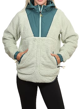 Passenger Beaumont Sherpa Hood Fleece Seaglass