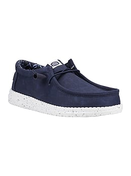 Hey Dude Wally Canvas Shoes Navy