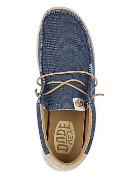Hey Dude Wally Coastline Jute Shoes Navy