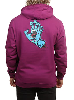 Santa Cruz Screaming Hand Chest Hoodie Purple